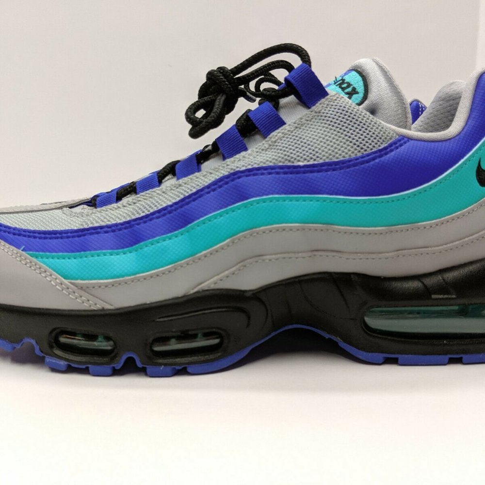Nike Air Max 95 OG Grey Black Indigo Burst NIB - Picture 5 of 8